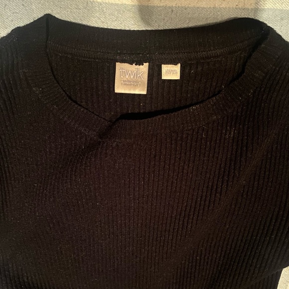 Twik- Simons black long sleeve xsmall viscose & nylon - Picture 2 of 3